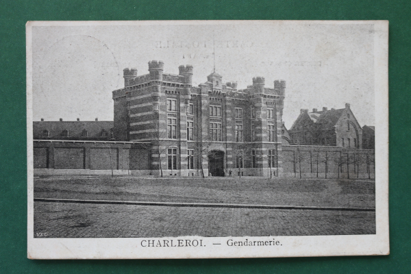 Ansichtskarte AK Charleroi 1915 Gendarmerie Polizei Gefängnis Architektur Ortsansicht Belgien Belgique Belgie